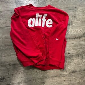 Alife Red Crewneck Sweater